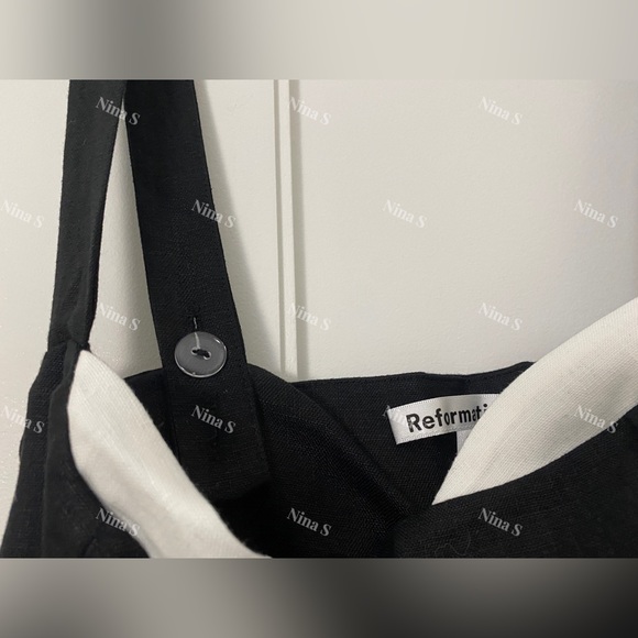 Reformation Bekki Linen Dress NWOT - Picture 4 of 6